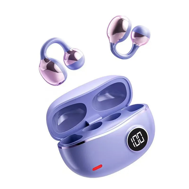 Hot Selling Fashion TWINS Truly Wireless Earbuds Open and No Leak Bass Sound Ear-clip with LED Battery Indicator Tidesmit