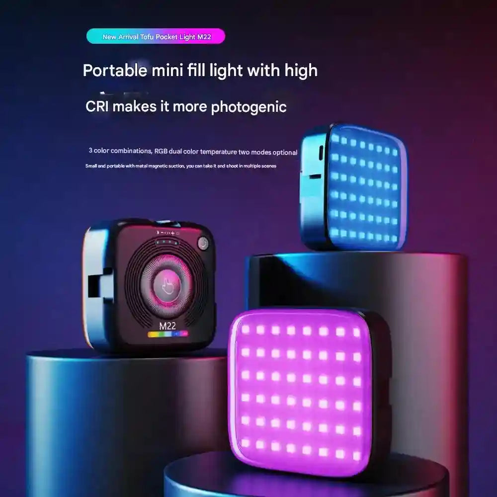 Portable LED Ring Light: Magnetic Selfie Lamp for Content Creation Tidesmit