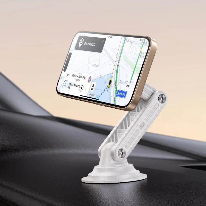 Feixiang X90 Ultra-Thin 7cm Foldable Magnetic Phone Mount - 360° Adjustable for Bathroom Vanity, ABS+Steel with 3M Adhesive Tidesmit