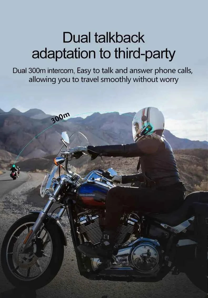 Y10 Motorcycle Helmet Wireless Bluetooth Headphones My Store