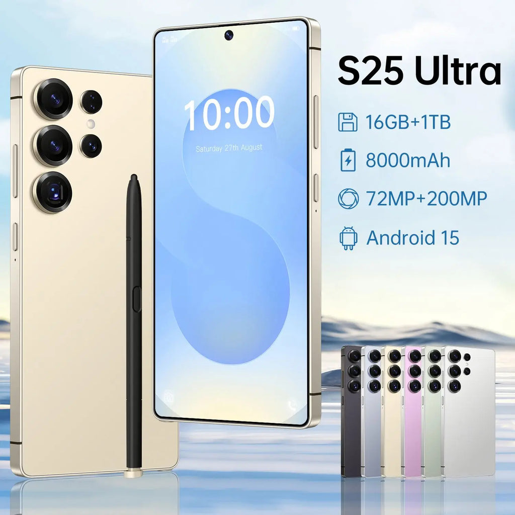 S25 Ultra 5G Smartphone 16GB RAM 1TB ROM - Reliable High-Capacity Performance Tidesmit