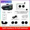 New Y10 Motorcycle Helmet Intercom Waterproof BT 5.3 Long Standby Helmet Intercomunicador Speaker Earphone soft microphone Y10 My Store