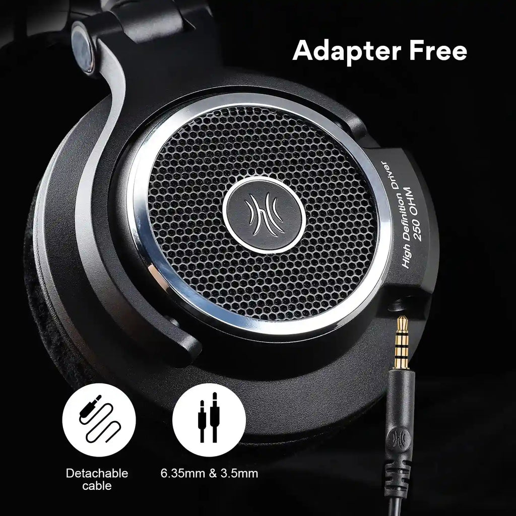Open Back Audiophile Headphones - Wired Hi-Res Studio Monitor Tidesmit
