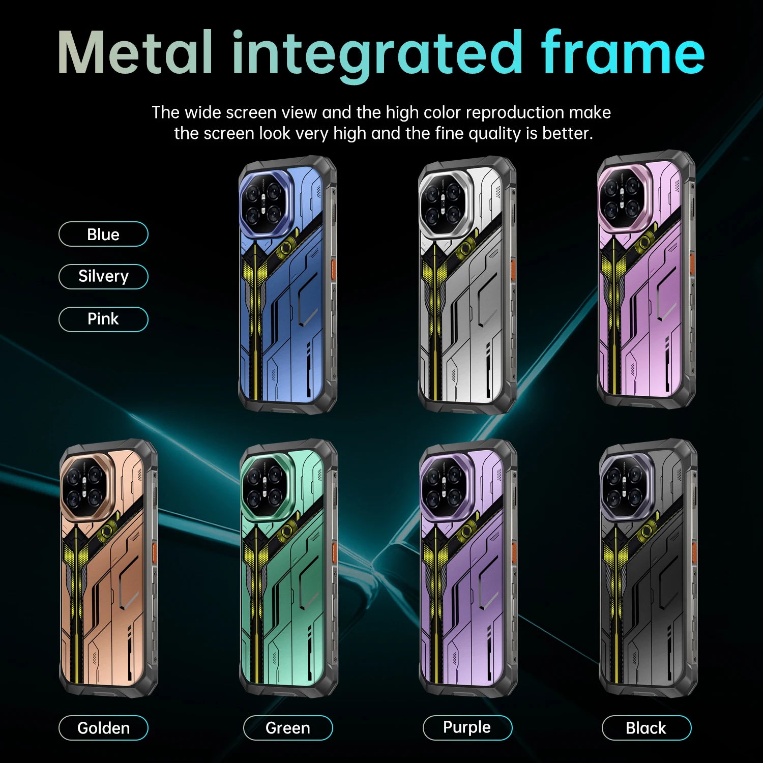 Tidesmit X27 Ultra 5G smartphone with 7.2-inch display, waterproof, shockproof, and NFC features.