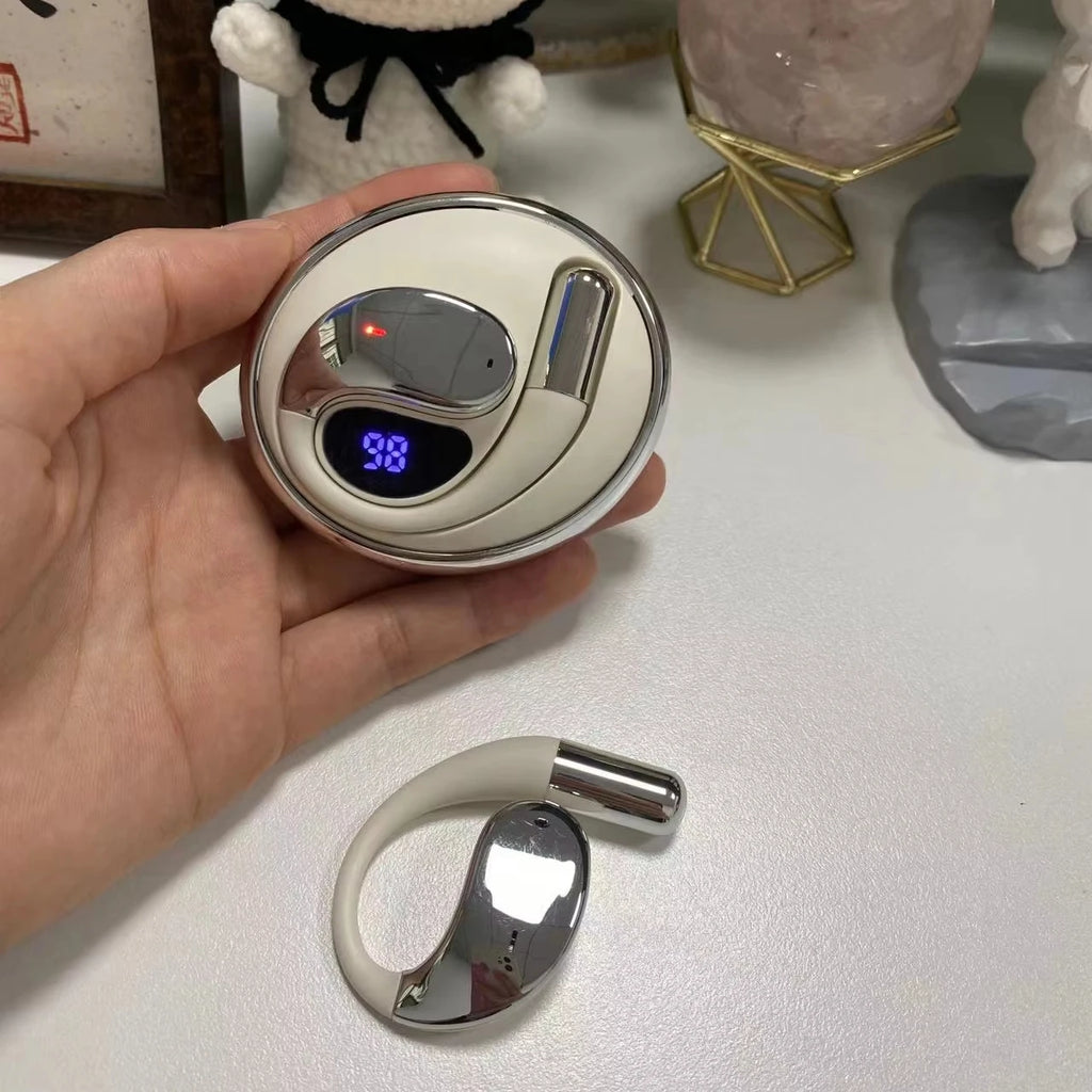 YYK-Q93 OWS Ear Hook Sports Earphones Fashion Accessories 360° Rotating Wireless Earbuds with Silicone Lanyard for Easy Carrying Tidesmit