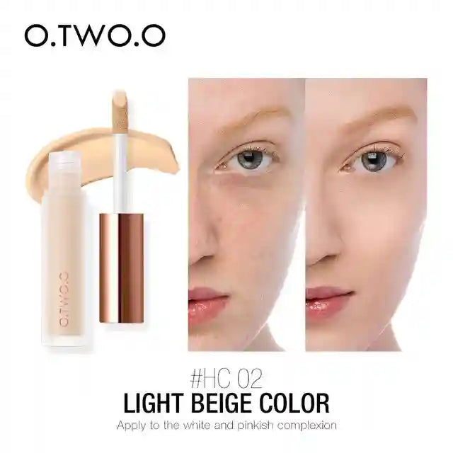 Tidesmit O.TWO.O liquid face concealer full coverage waterproof long lasting formula dark circles texture close-up
