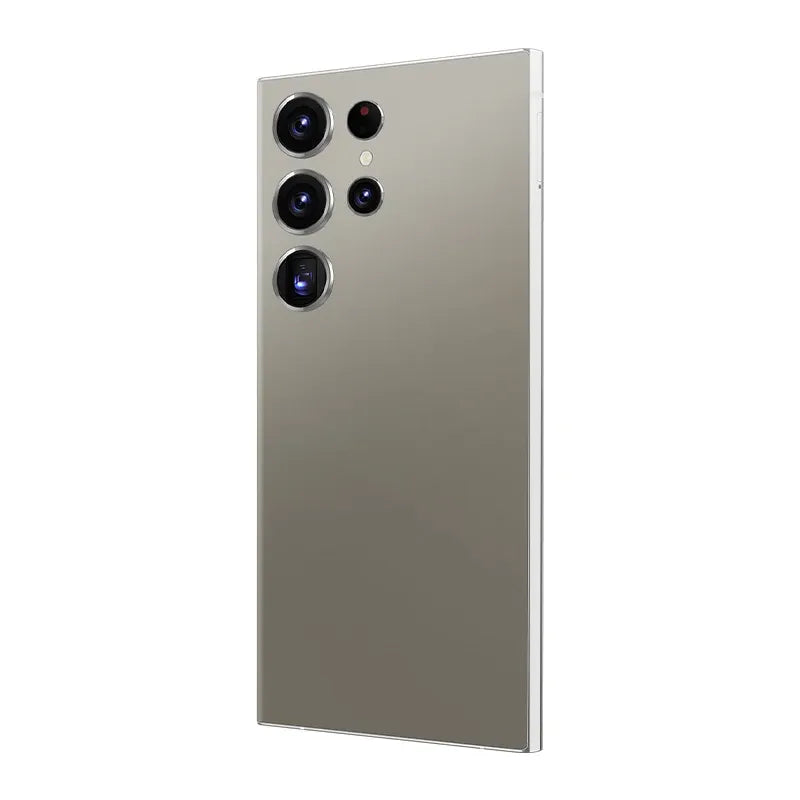 Gray S24 Ultra 5G smartphone with quad rear camera array