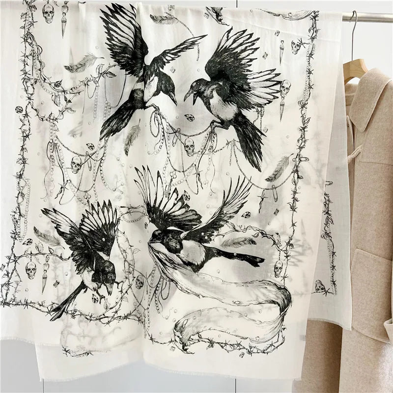New Designer Warm Soft Pashmina Neck Scarves Shawl Blanket Water Soluble Lambs Luxury Wool Scarf