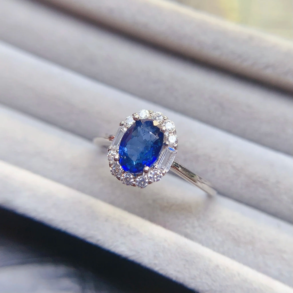 High Fashion Jewelry Set Wholesale Price Inlaid Natural Sapphire Dainty Classic Design Suitable for Engagement,Daily Wear Gifts