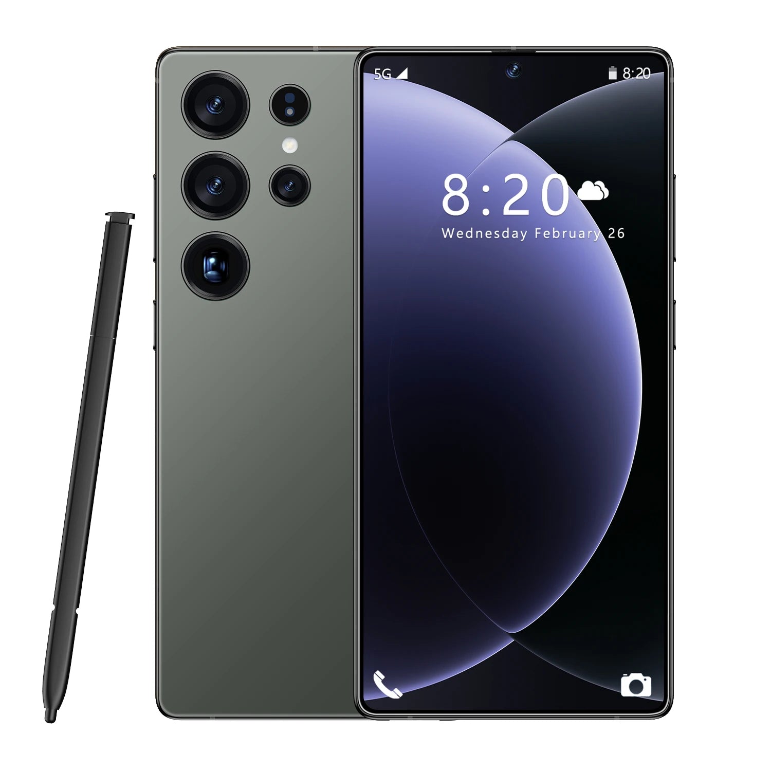 S26 Ultra 5G Smartphone: 16GB RAM, 1TB Storage & AMOLED Display Green 16g Tidesmit