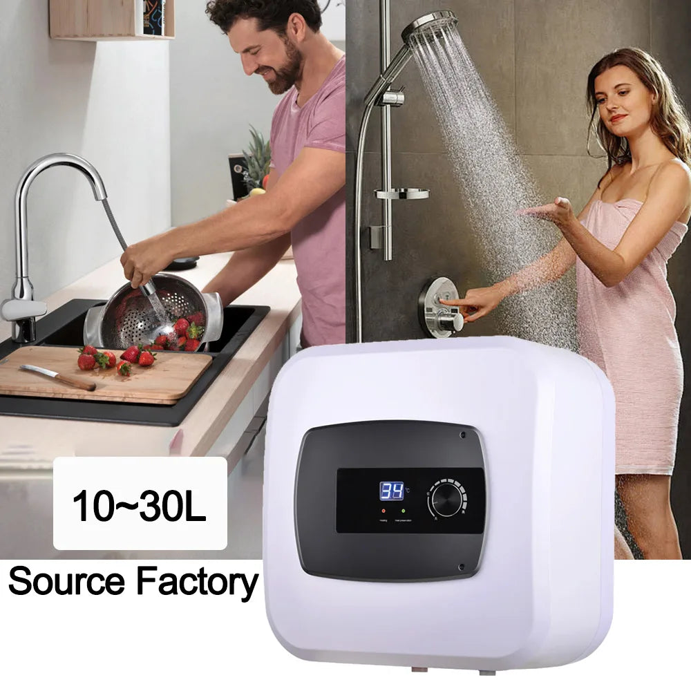 Spot Wholesale Launched 15 Liter Mini Electric Water Heater 1500W Upper Outlet Under Sink Storage Electric Hot Water Heater Tank Tidesmit