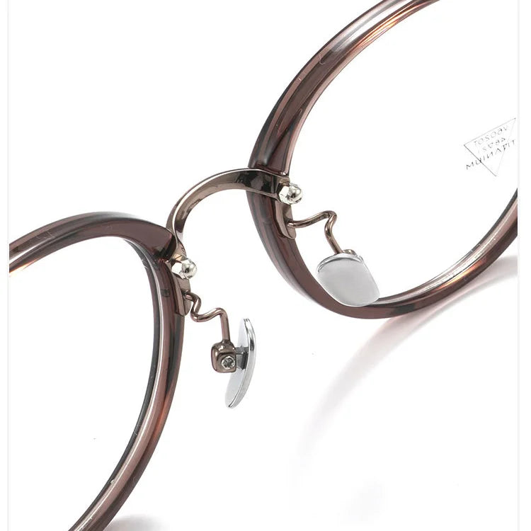 High Quality New Fashionable Vintage Luxury Brand Design Computer Print Anti Blue Light Prescription Unisex Glasses