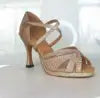 Sexy Strap Salsa Latin Dance Shoes Ballroom Jazz Tango Party Dancing Shoes Sandals with Suede Sole Indoor