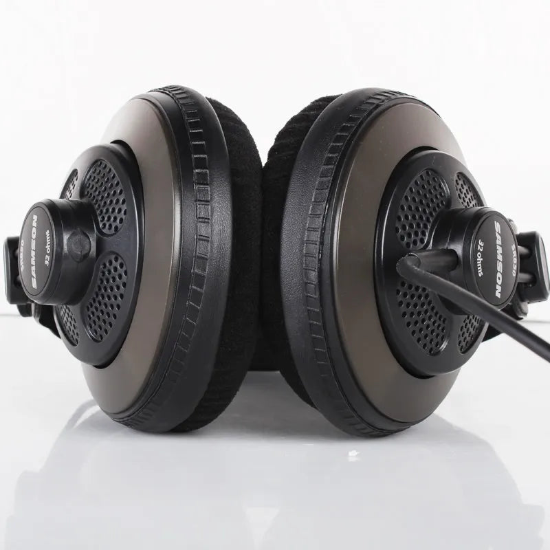 Samson SR850 Studio Headphones - Semi-Open Back with Velvet Earpads Tidesmit
