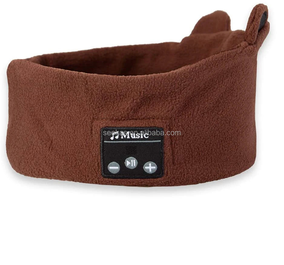 Wireless Headphone Kids Headband with Different Animal Designs, ultra Thin Speakers for Kids Fun at Home or Travel Bear Tidesmit