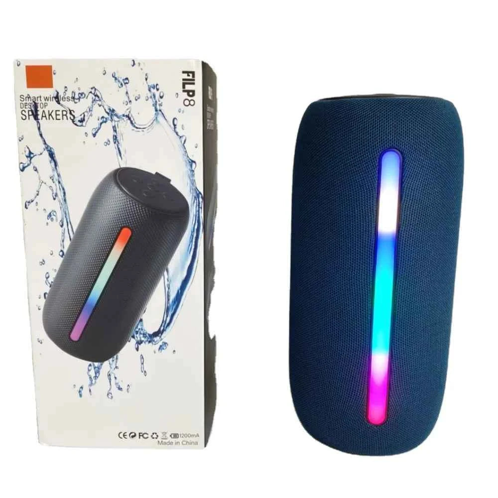 AMZ B4 JB Hot Selling RGB LED Flip8 Wireless Stereo TWS Speaker Waterproof Portable for Bluetooth Battery for Outdoor Parties Multi plastic My Store