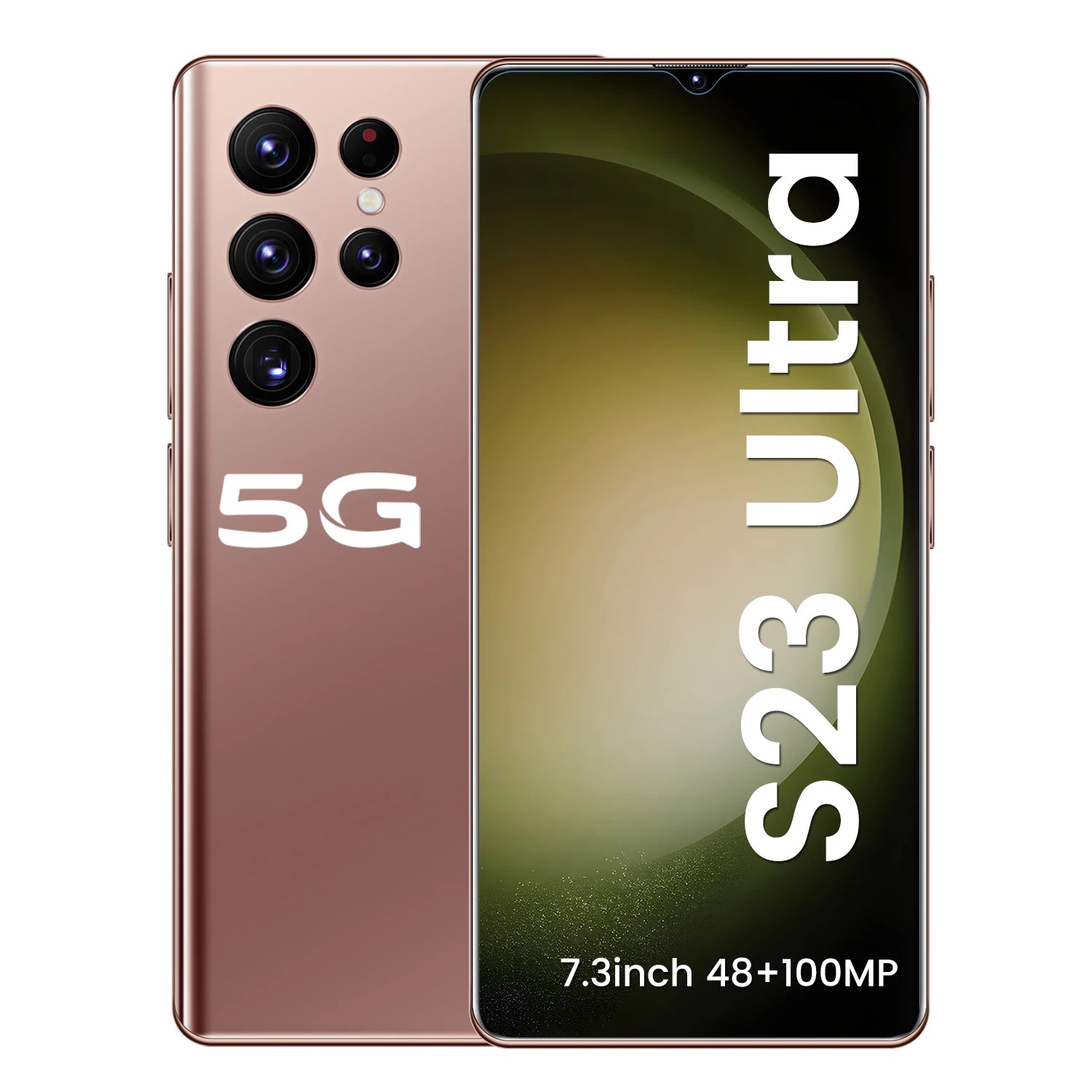 Hot Selling S23 ULTRA Original 16GB+1TB 7.3 Inch Full Display Android 14 Mobile Cell Smart Phone Gold 16g 1TB Tidesmit