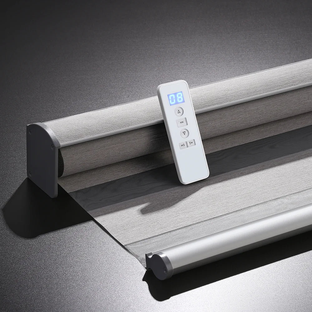 Wifi Tuya Smart Best Quality Motorized Zebra Blinds Blackout Indoor Horizontal Automatic Battery Powered zebra Blinds Tidesmit