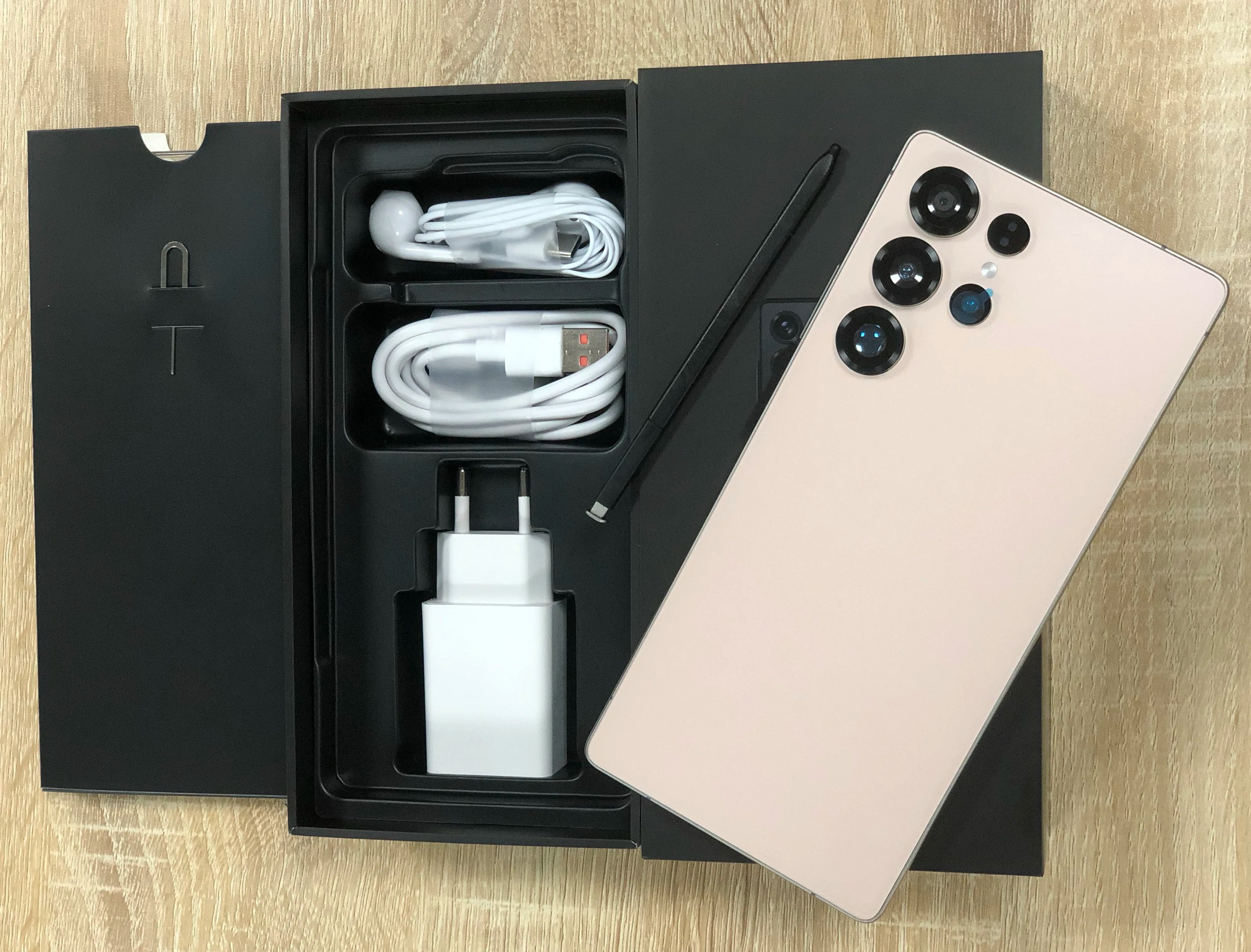 S25 Ultra 5G Smartphone, 22GB RAM, 2TB ROM, 7.3 Inch AMOLED Display Pink Gold 22GB RAM+2TB ROM Tidesmit