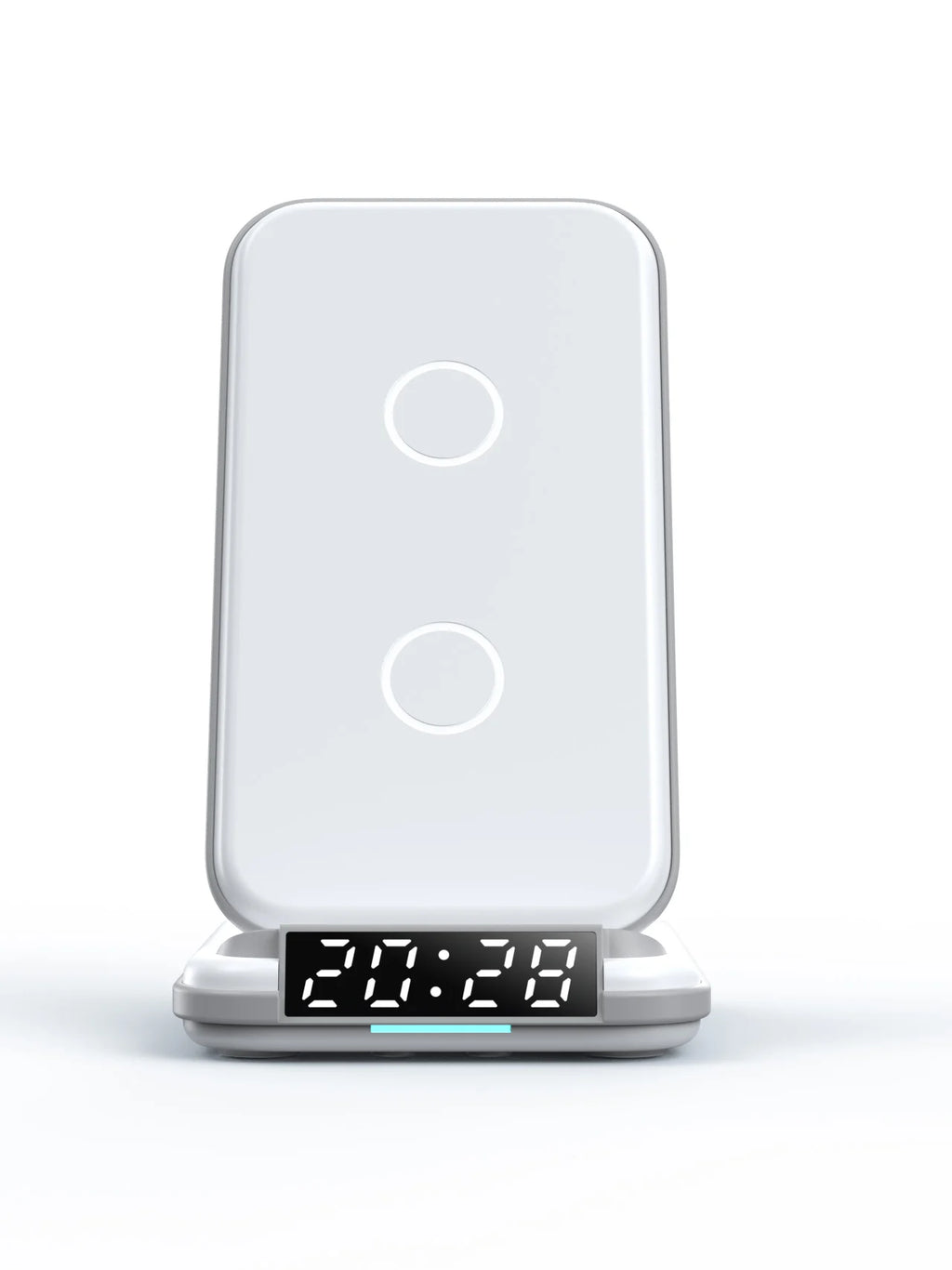 Desktop Alarm 4 in 1 Phone Watch Earphones 15w 3 In1 Wireless Charger Clock Tidesmit