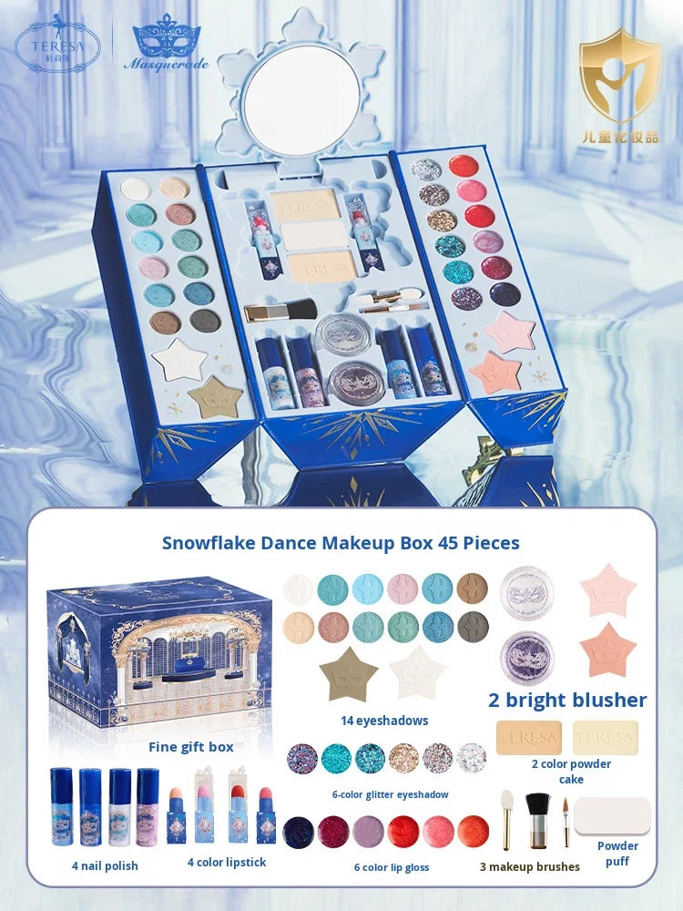 Dulisa Children's Cosmetics Set with Cream Makeup for Girls & Baby Girls Princess Pretend Play Simulated Dressing Table Gift ALIBABA Tidesmit