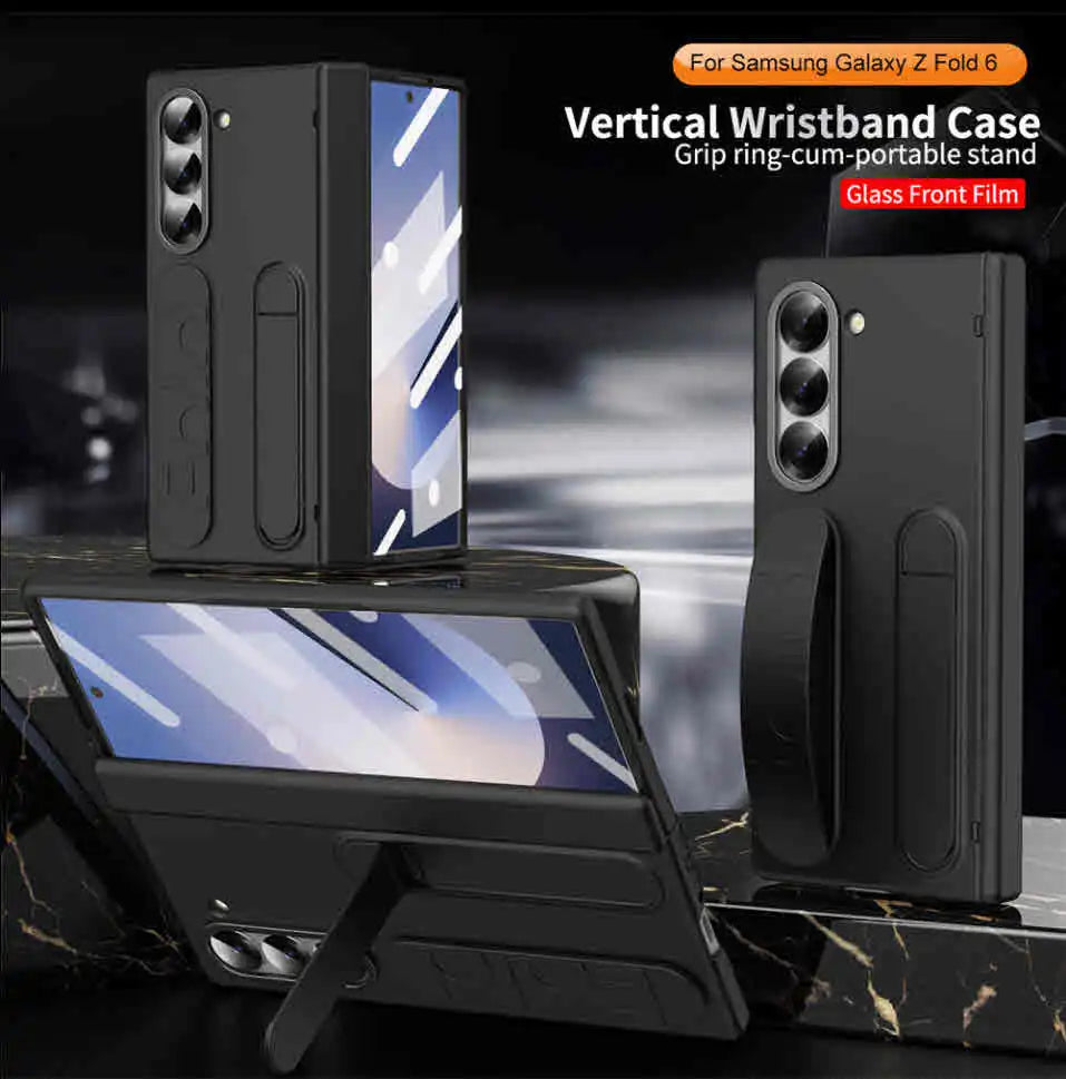 For Samsung for Galaxy Z Fold 6 Screen Protector Case with Tempered Glass Cover Mobile Phone Cases Product Type Tidesmit