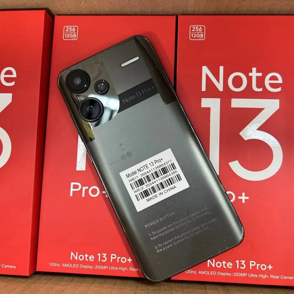 Note13 Pro+ 5G smartphone with 12GB RAM, 256GB storage, high-definition 120Hz display and Android 14