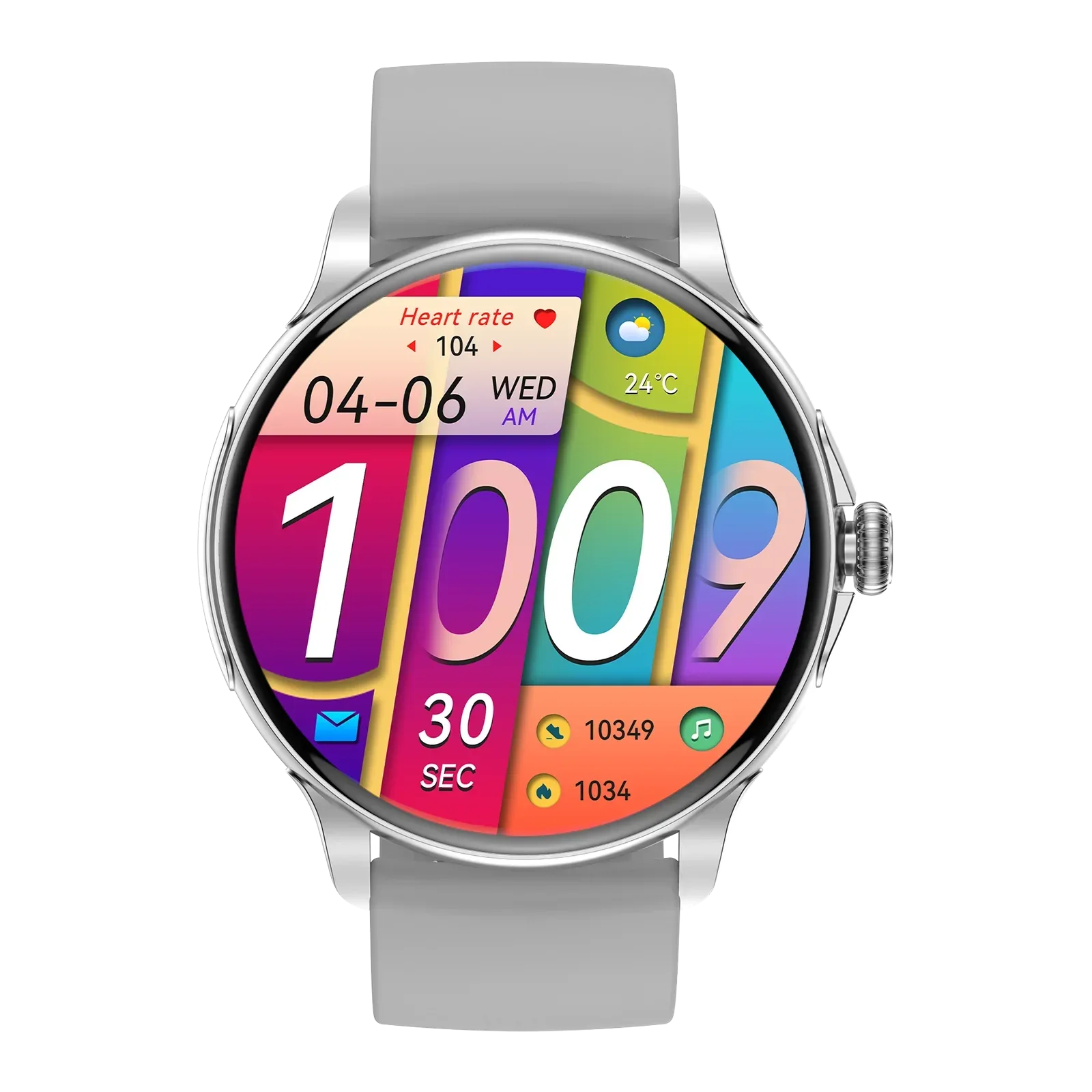 HK49 Fashion for Bluetooth Smart Watch Fitness Tracker AMOLED Screen Waterproof Heart Rate Monitor Magnetic Activity Tracker - Tidesmit