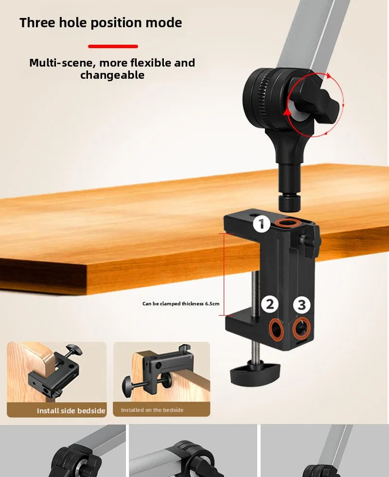 Smart Tracking Waterproof Mobile Phone Stand Aluminum Alloy Bedside Tablet Holder Rotating Desktop Shooting With Custom logo Tidesmit