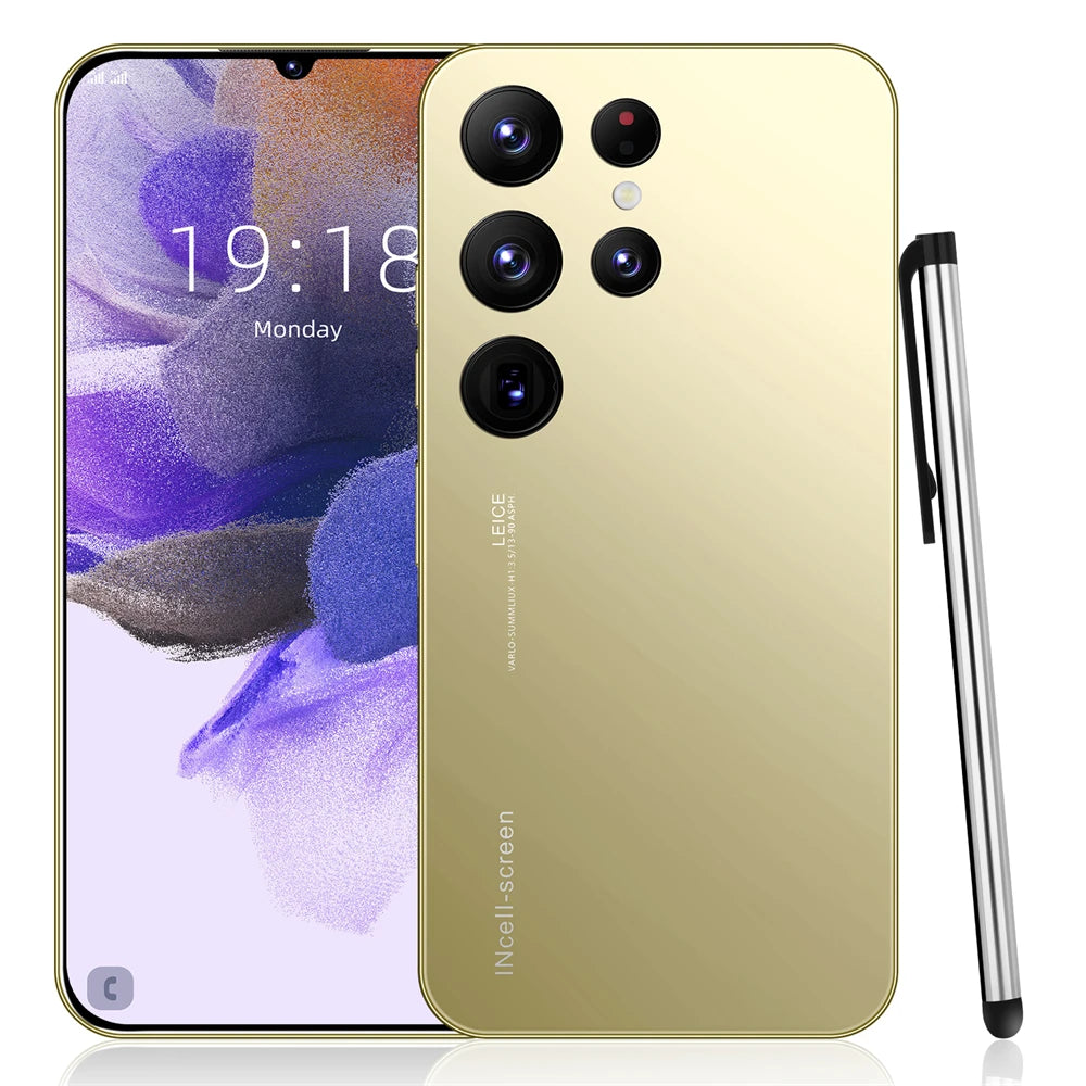2026 Original S24 Ultra 5G smartphone with 7.3 inch HD 120Hz display, 16GB RAM, 1TB storage, and 108MP camera