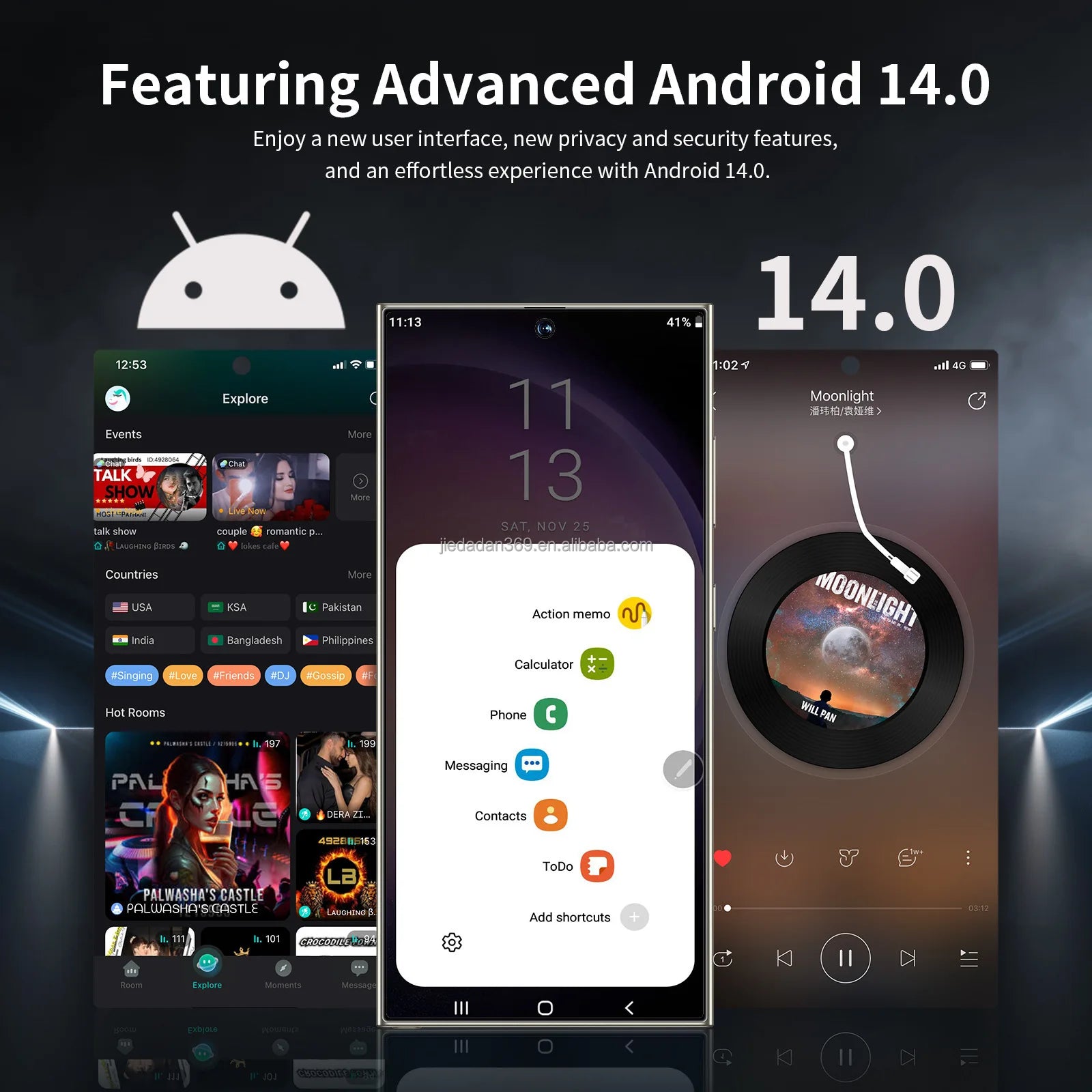 Value Deal S25 Smart Phone Original 7.3-inch Large Screen 16+1TB Storage Cross-border Tidesmit