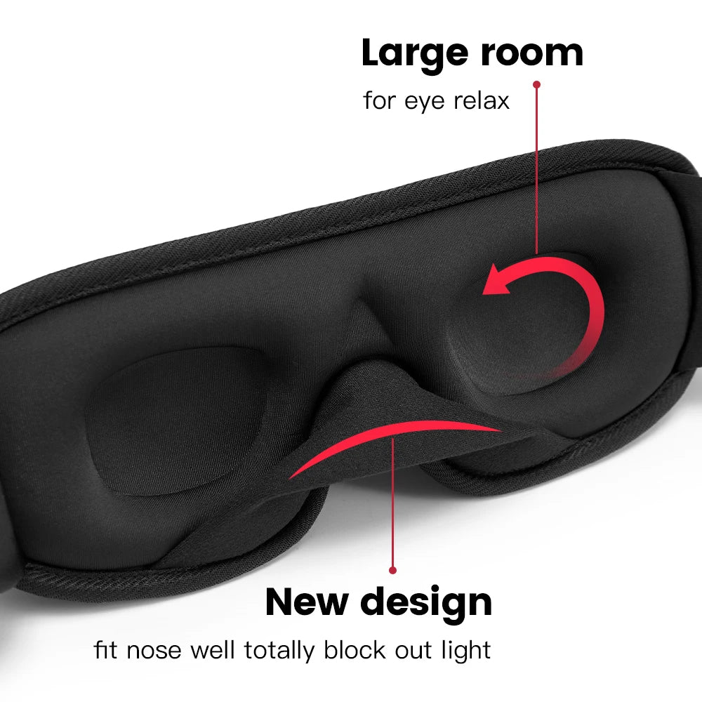 3D Sleeping Mask Slaapmasker Eye Shade Blindfold Sleeping Aid Face Mask Eyepatch