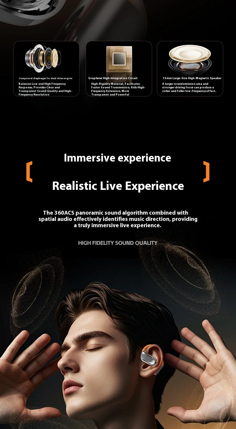 True Wireless Noise Cancelling TWS Earbuds LEDjl Brand's Premium for Bluetooth Earphones & Headphones Tidesmit