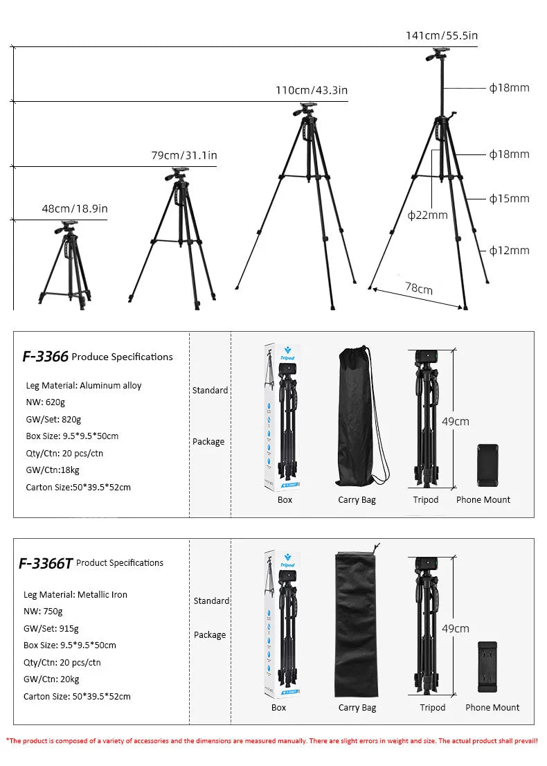 New Lightweight Adjustable LED Ring Light Self-Timer Phone Holder and Camera Tripod for Live Broadcast Equipment Hot Sale Tidesmit