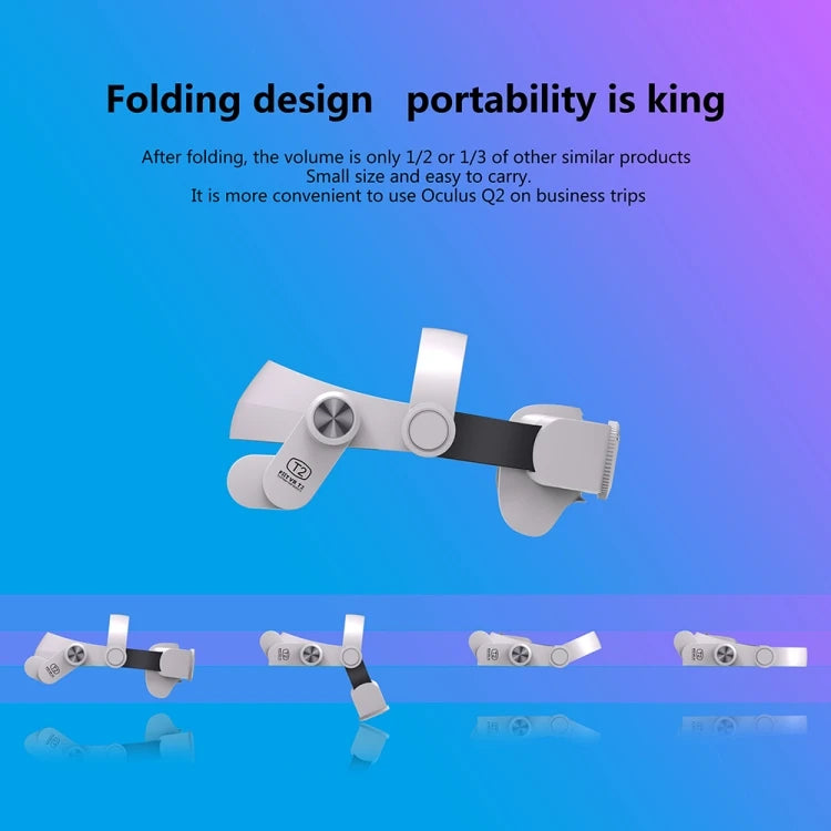 FIITVR T2 Adjustable VR Headset Hood Headband for Oculus Q2 Tidesmit