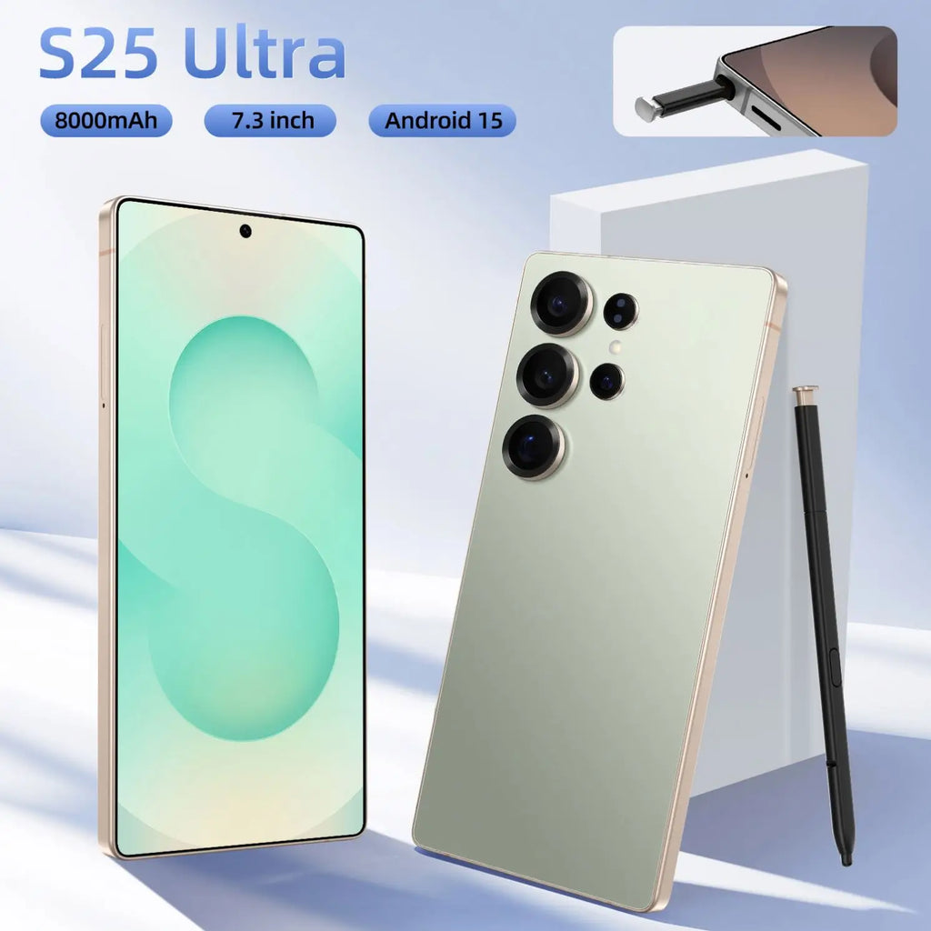 Tidesmit S25 Ultra 5G smartphone with 108MP camera and 4K LED display in sleek global version design
