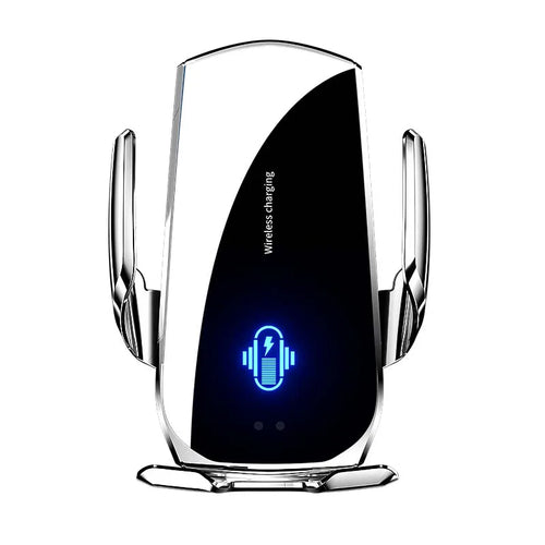 15W Car Wireless Charger Magnetic Fast Charging Station Air Vent Touch Button Car Cell Phone Holder 360Rotation Tidesmit