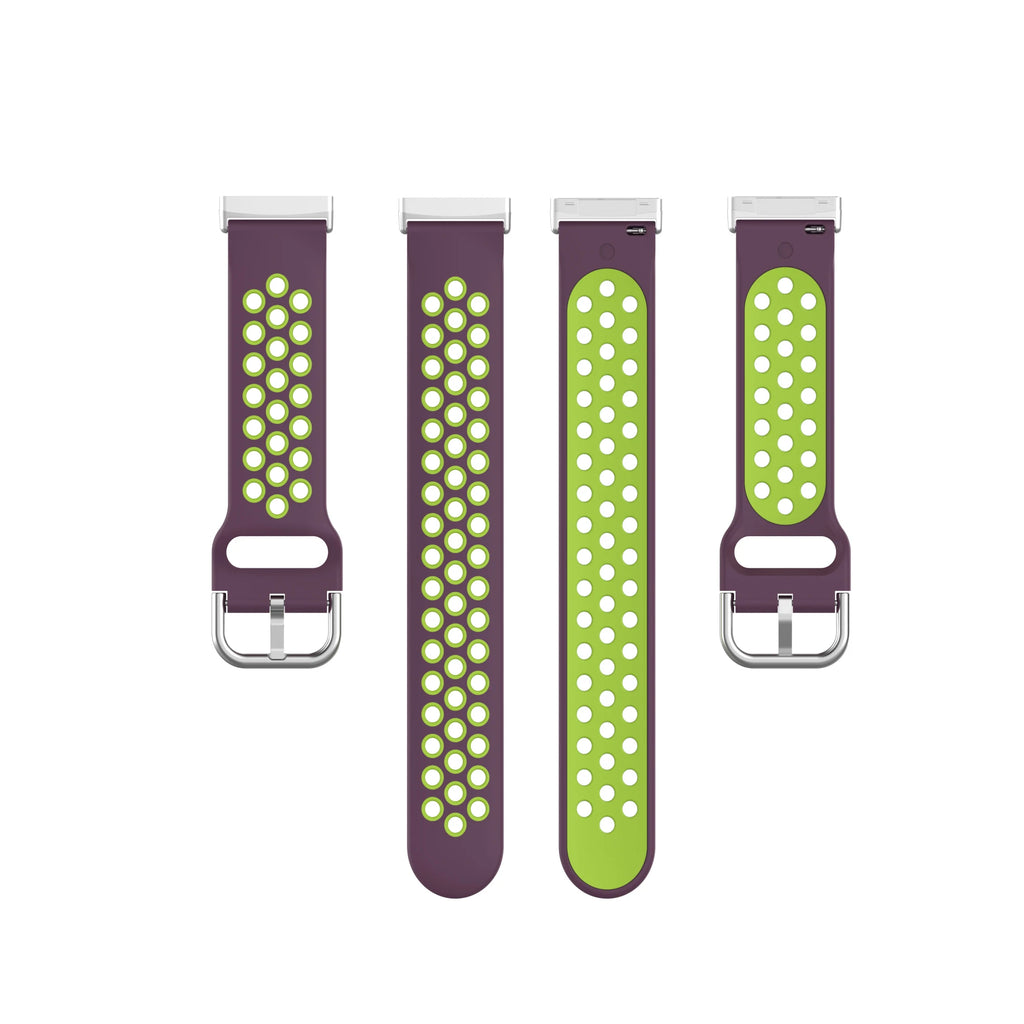 Colorful soft silicone sport wrist strap for Fitbit Versa 3 and Sense smartwatches by Tidesmit
