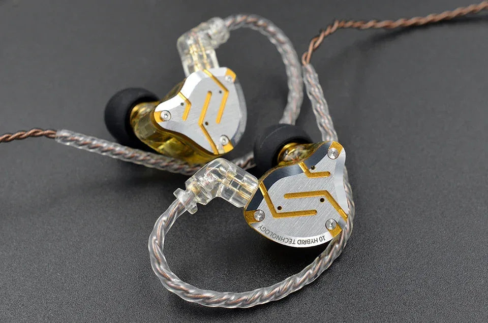KZ ZS10 Pro 5-Driver Hybrid Hi-Fi In-Ear Monitors by Tidesmit Tidesmit