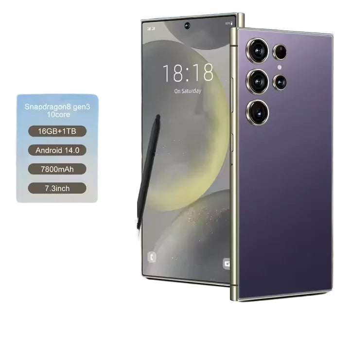 S25 Ultra 5G smartphone with 16GB RAM 1TB storage 108MP camera and HD display