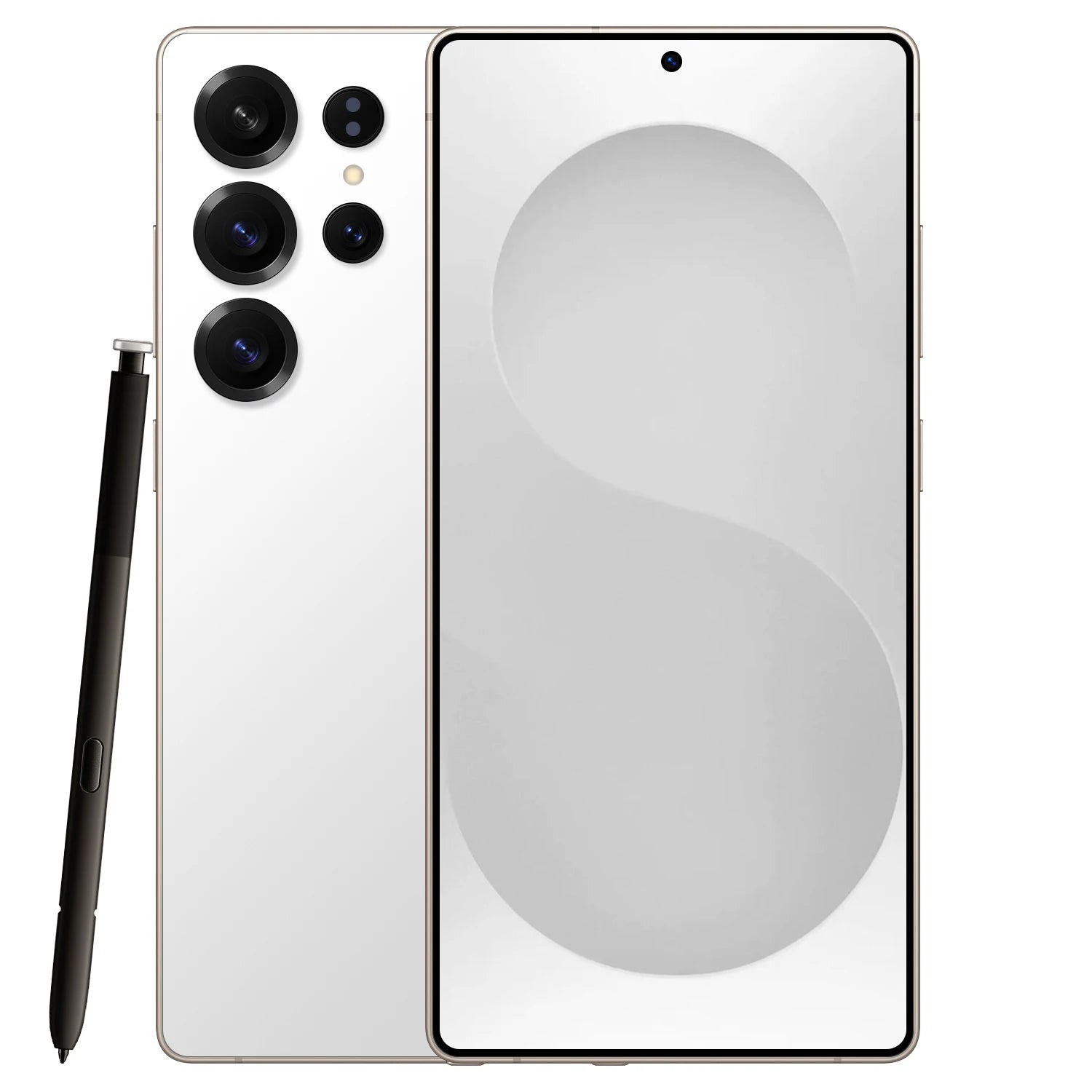 S25 5G Smartphone, 108MP Camera, 128GB Storage - Tidesmit Essential White 4 G 128 GB Tidesmit