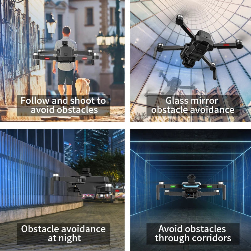 2022 NEW L800pro2 Obstacle Avoidance 3 Axis Gimbal Rc Drone with 4K Camera GPS Dron WIFI 1.2KM Long Distance Professional Drone Tidesmit