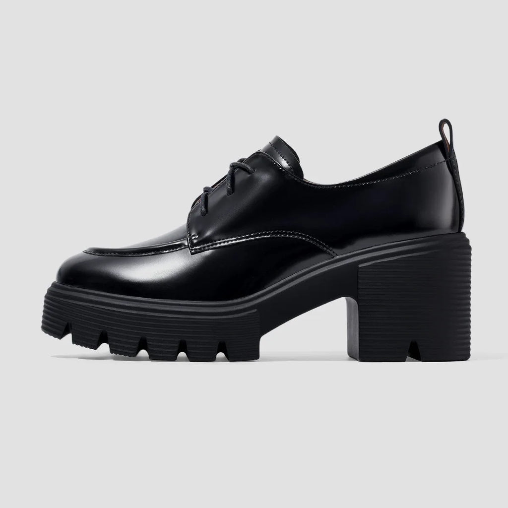 Personalized High-quality Women's Single Shoes. Women's Loafers with Thick Heels for Heightening. Small Leather Shoes.