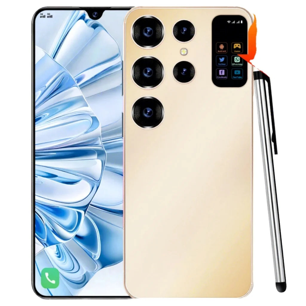 Tidesmit S27 Ultra 5G Android 12 phone with 6.8 inch display 16GB RAM 512GB storage 100MP camera and face unlock