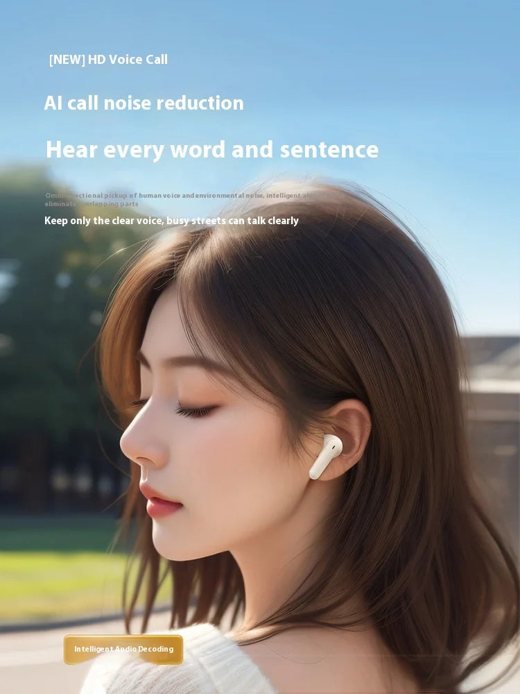 For Bluetooth In-Ear Headset LED Battery Wireless Noise Reduction Long Endurance High Sound Quality for Sports Running Tidesmit