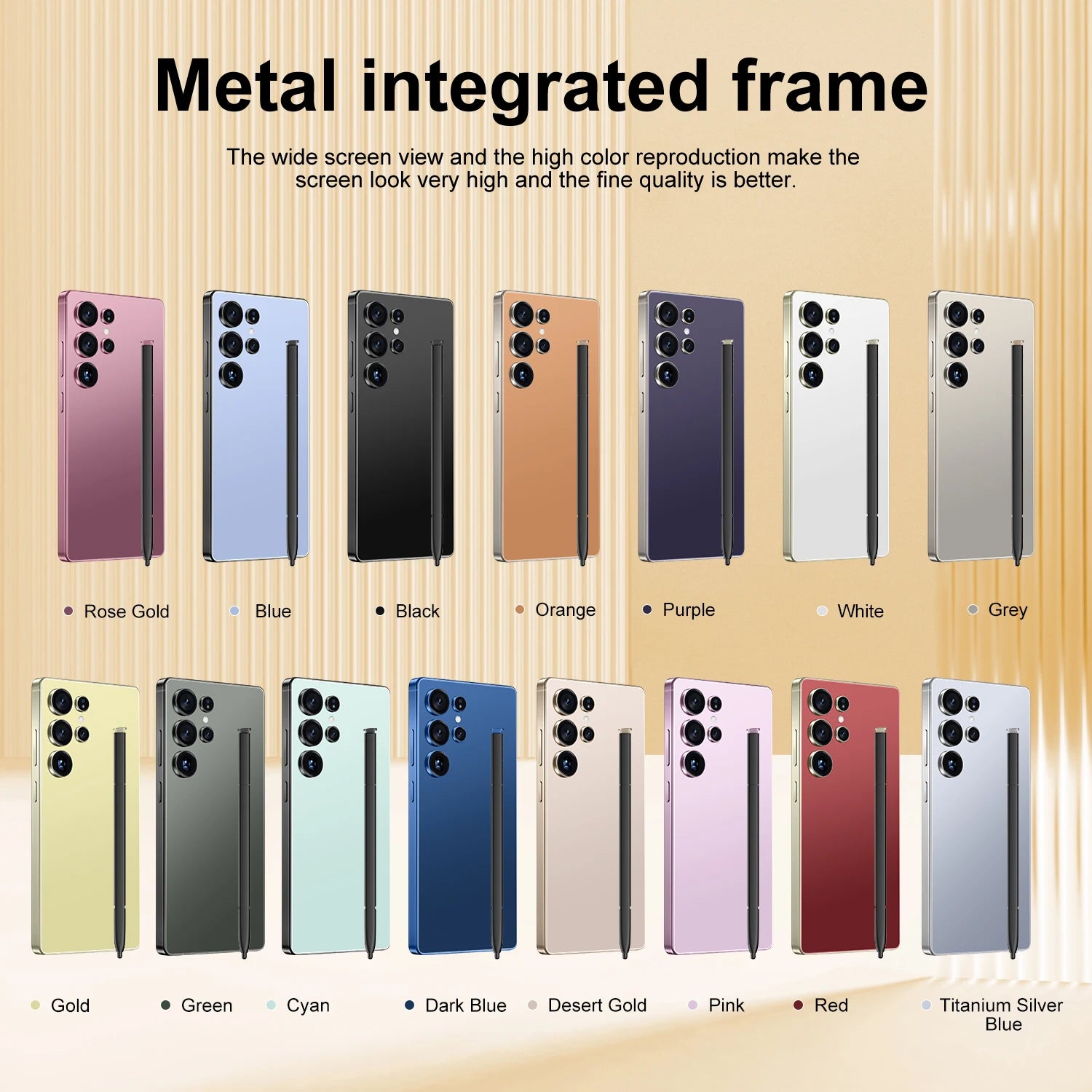 New S26 Ultra 5G smartphone with 7.3-inch HD screen, 16GB RAM, 1TB storage, and 108MP camera in Spanish language