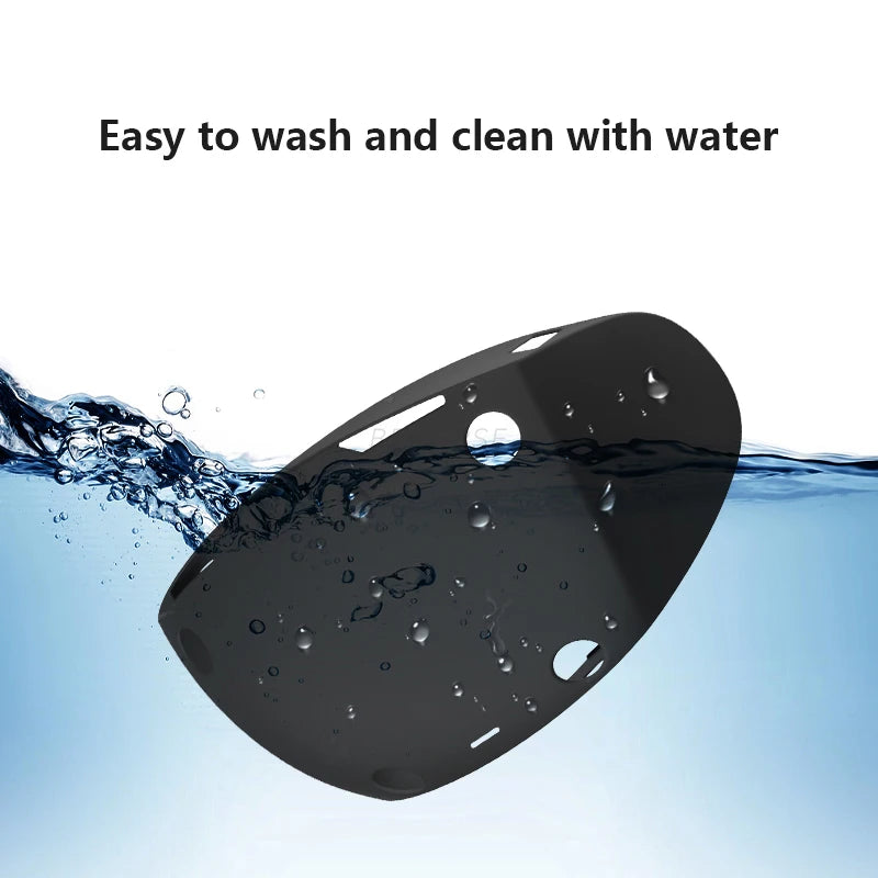 VR Headset Silicone Protective Cover for PS VR2 Anti-Scratches Head Cover Protection Shell Case Accessories for Playstation VR 2 Tidesmit