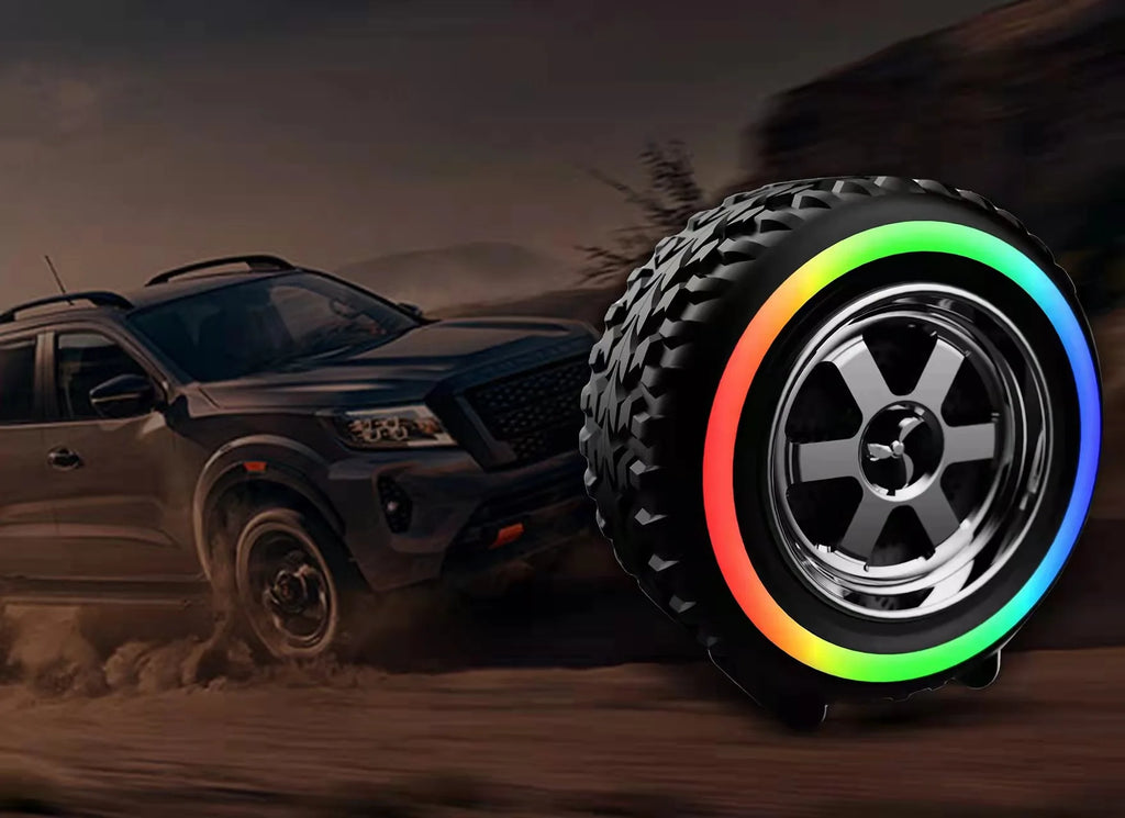 2023 New Tire Sound Outdoor Intelligent Portable Bluetooth Sound Portable Multifunctional Subwoofer Card Mini Speaker My Store