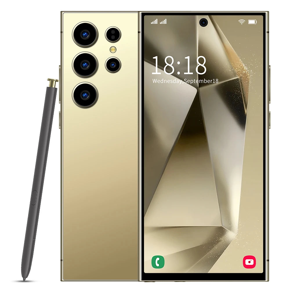 Tidesmit 5G Smartphone, 1TB Storage, 16GB RAM, 108MP Camera - Gold Gold 16g 1TB Tidesmit