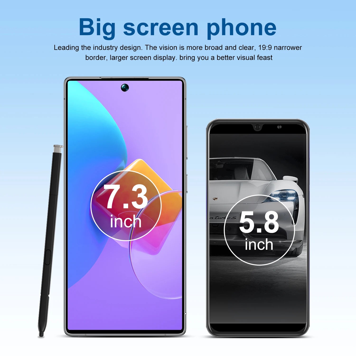 ULTRA 5G S25 EU Global Version Smartphone with 7.3 Inch HD Screen 12GB+512GB RAM 108MP Rear Camera Dual SIM for Gaming Used